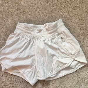 Lululemon Athletica White Athletic Shorts